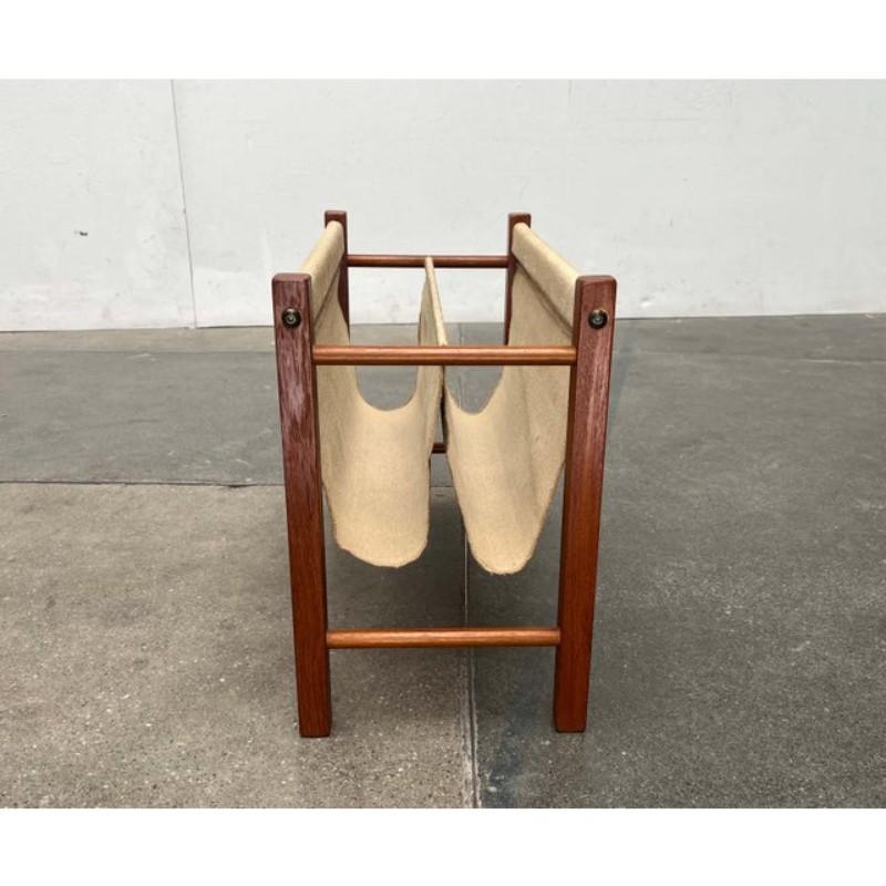 Mid-Century Modern Danish Teak Magazine Holder, 1960s For Sale 6