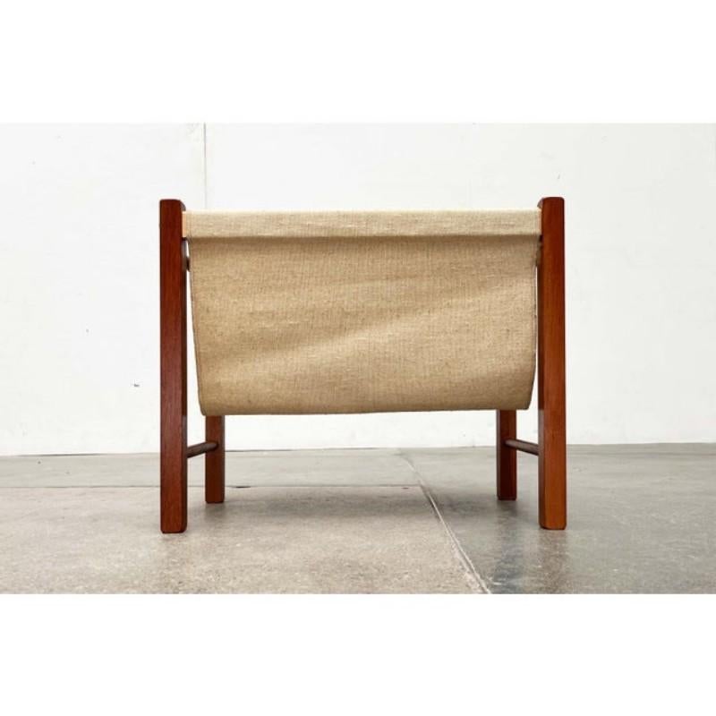 Mid-Century Modern Danish Teak Magazine Holder, 1960s For Sale 7