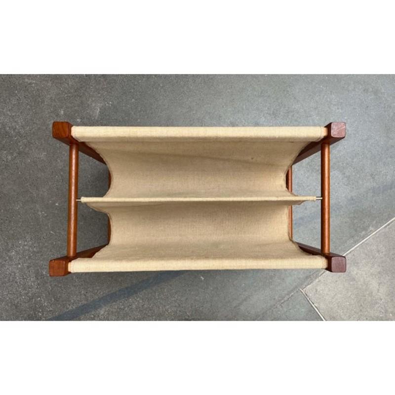 20th Century Mid-Century Modern Danish Teak Magazine Holder, 1960s For Sale