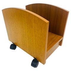 Portariviste in teak danese di metà secolo moderno