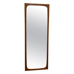 Specchio in teak danese di Aksel Kjersgaard, metà del secolo scorso