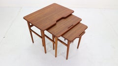 Mid-Century Modern Danish Teak Nesting by Kurt Østervig for Jason Mobler, 1960s