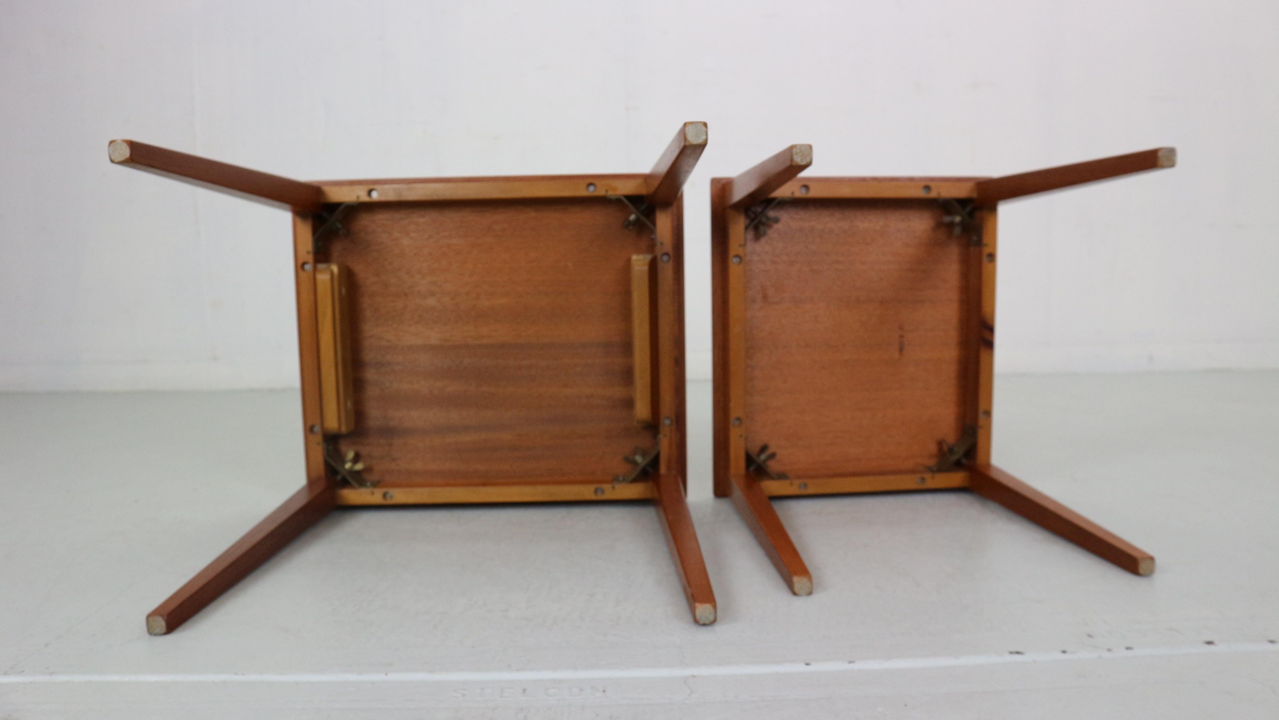 Mid-Century Modern Danish Teak Nesting Tables, 1960's 14