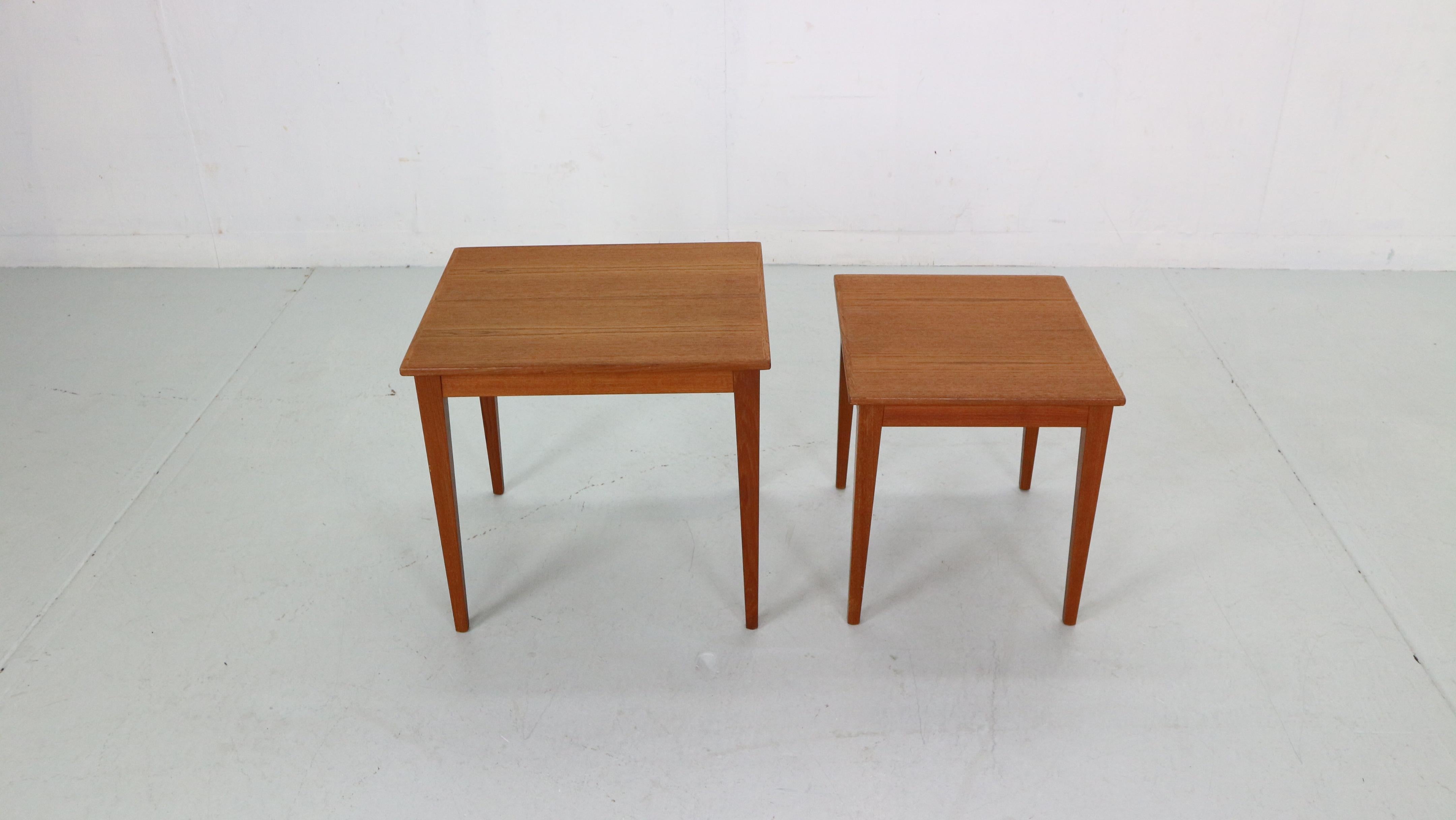 Mid-20th Century Mid-Century Modern Danish Teak Nesting Tables, 1960's