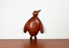 Mid-Century Modern Danish Teak Penguin Wall Decoration, 1960s
