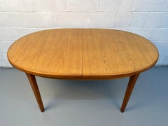 Mid-Century Modern Danish Teak Pop-Up Leaf Dining Table