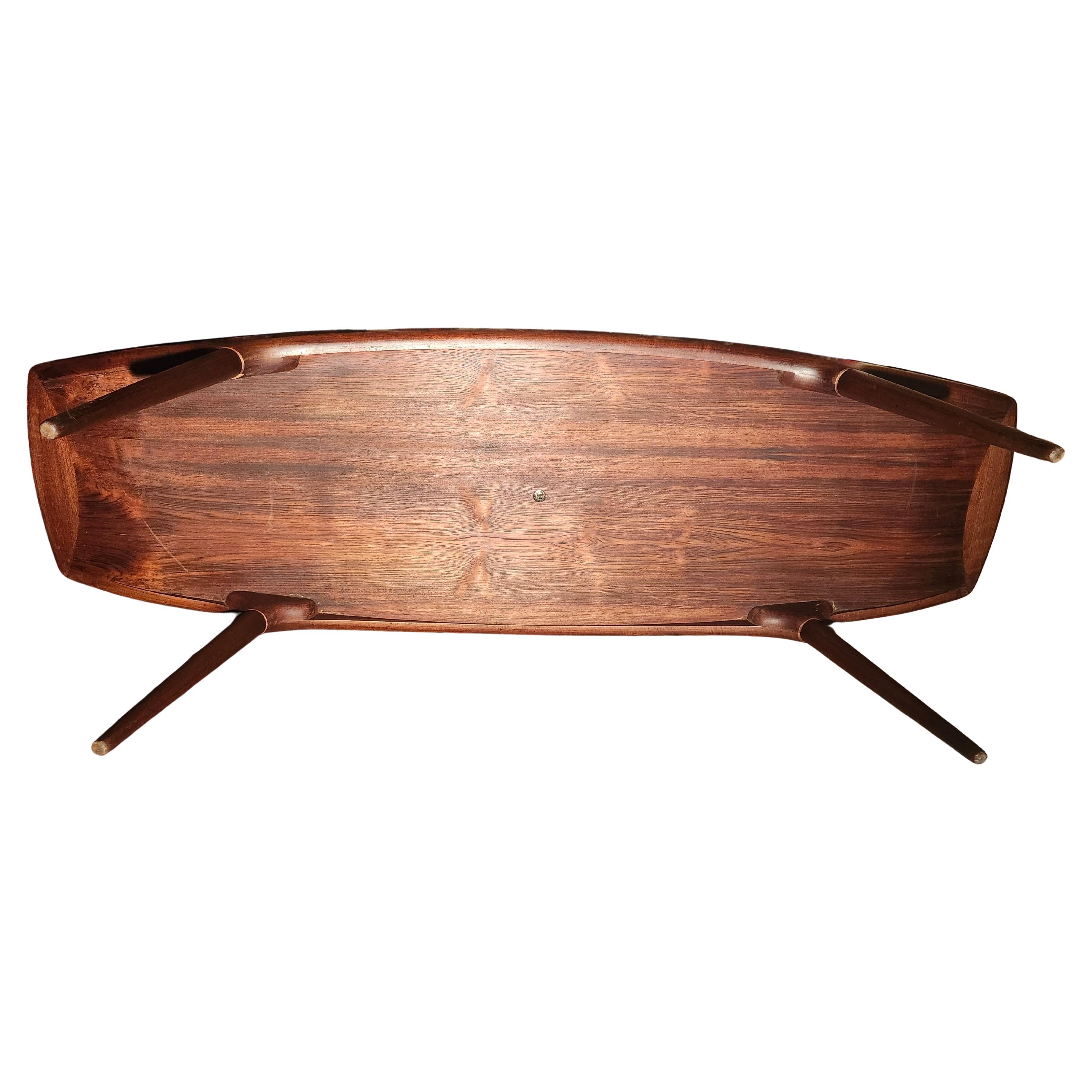 Dänischer Cocktailtisch aus Teak- und Palisanderholz von Mogens Koch, Moderne der Mitte des Jahrhunderts (Skandinavische Moderne) im Angebot