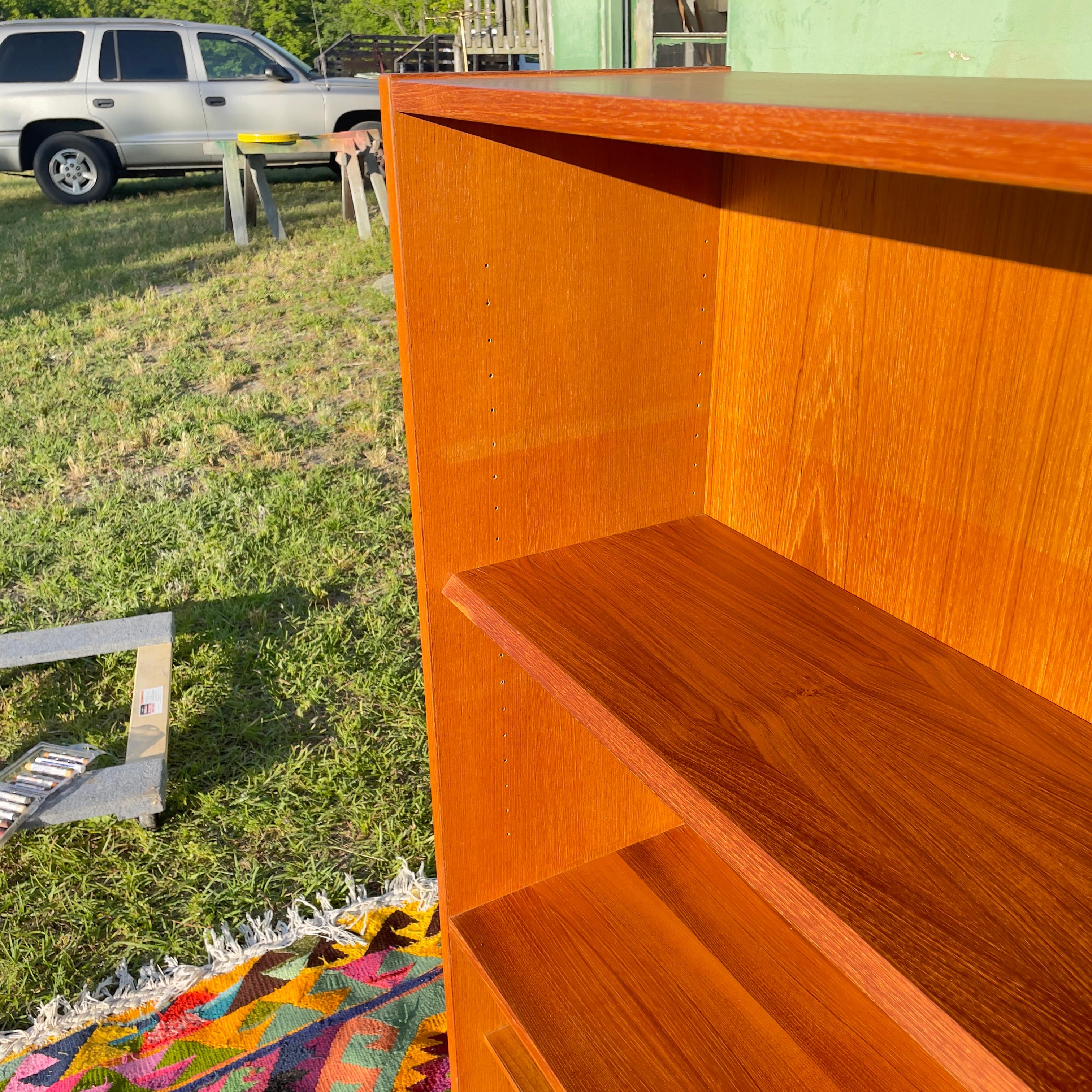 Mid Century Modern Danish Teak Secretary Desk For Sale 6