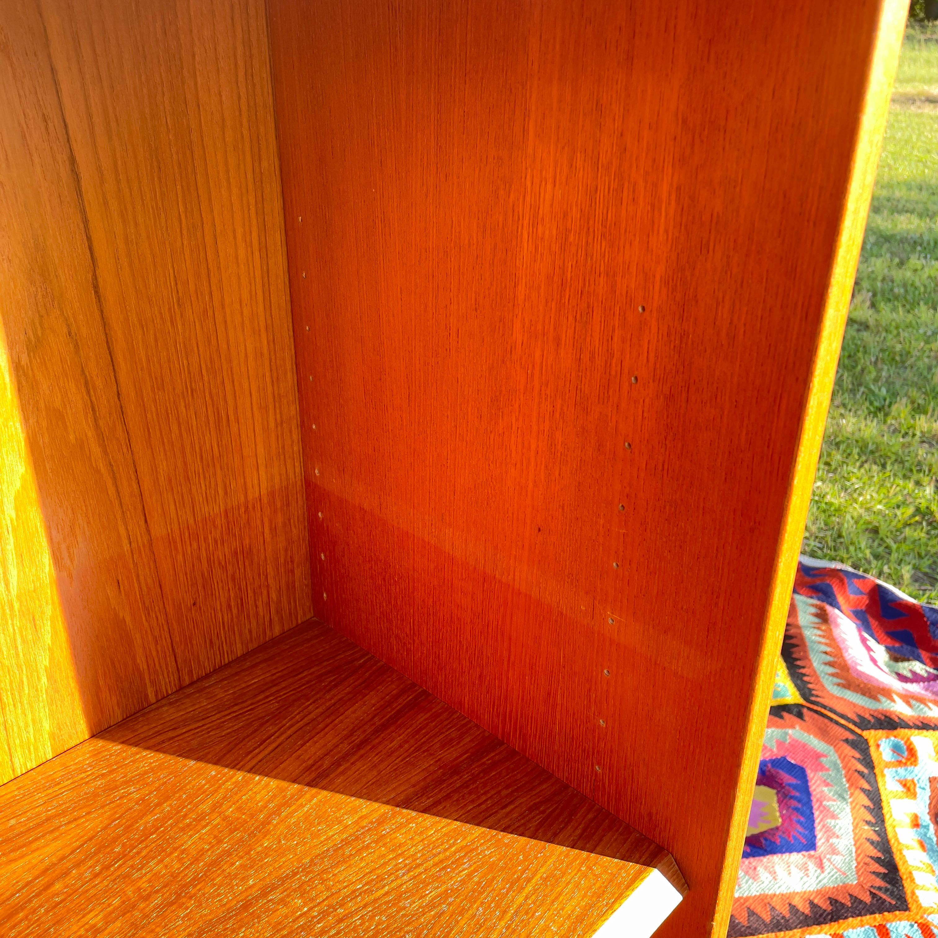 Mid Century Modern Danish Teak Secretary Desk For Sale 1