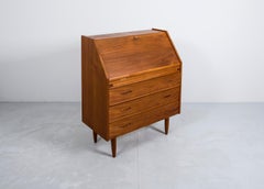 Mid-Century Modern Danish Teak Secretary Desk Mid-Century Modern Danish Teak Secretary Desk