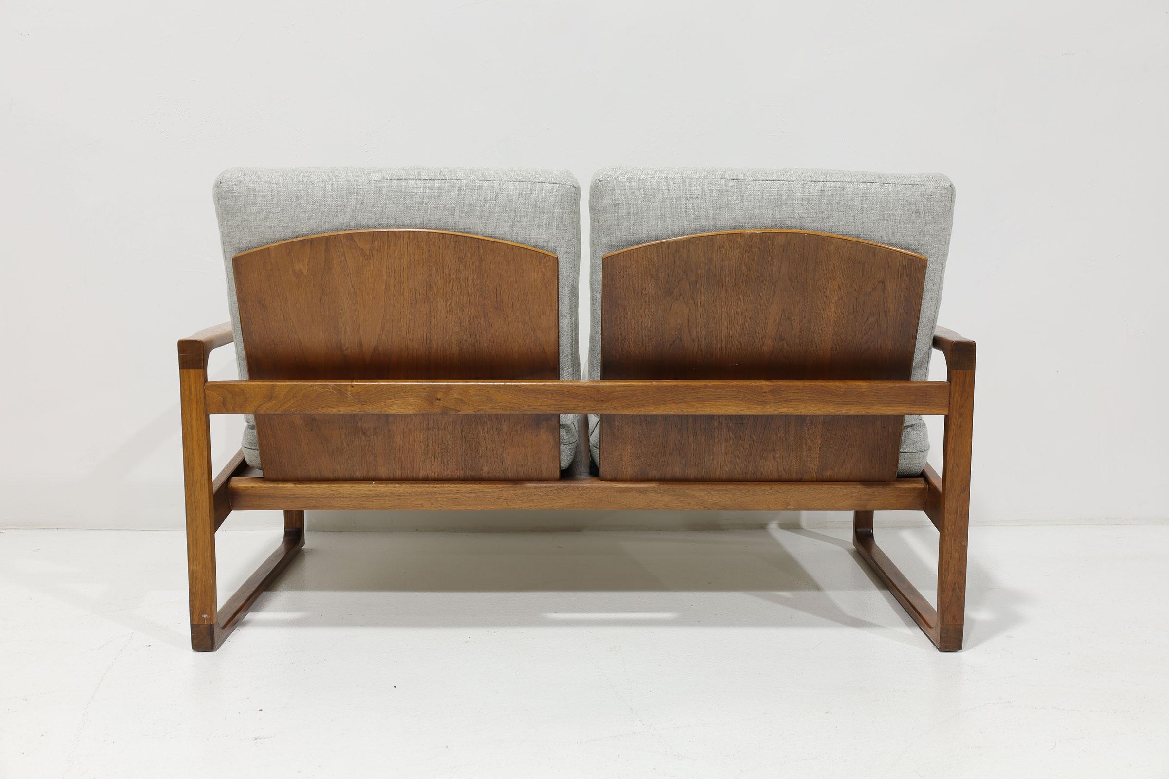 Upholstery Mid Century Modern Danish Teak Settees, available individually For Sale