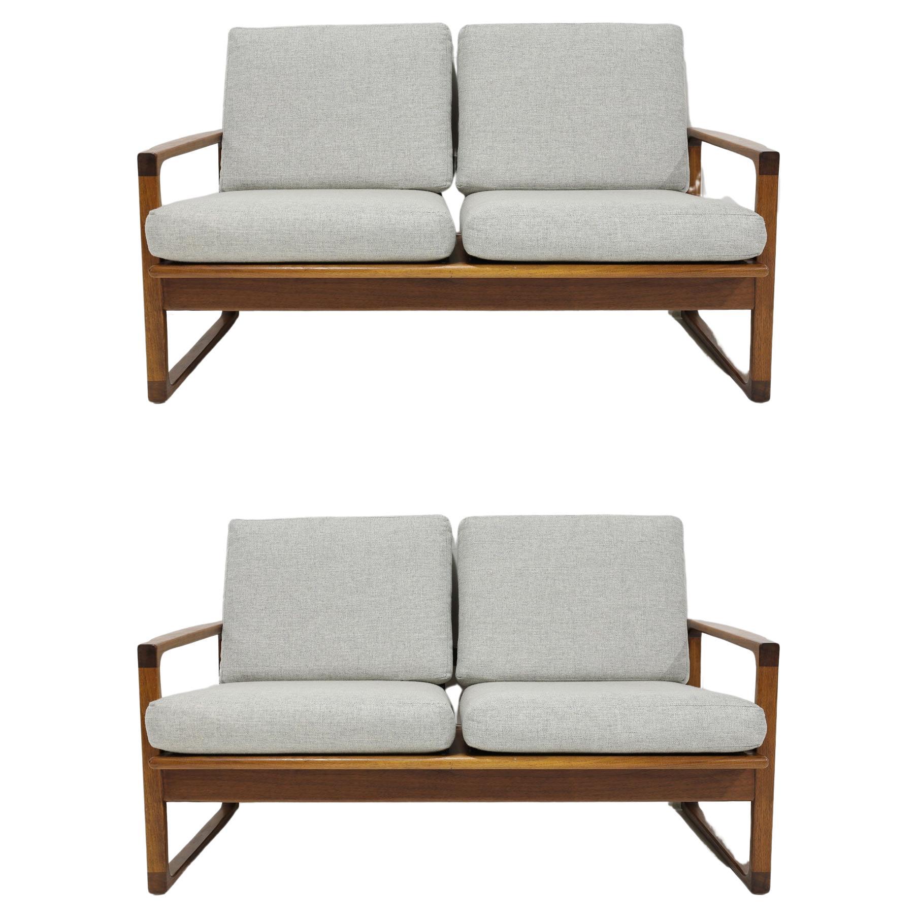 Mid Century Modern Danish Teak Settees, available individually