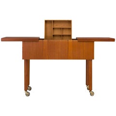 Mid-Century Modern Danish Teak Sewing Table, 1960s