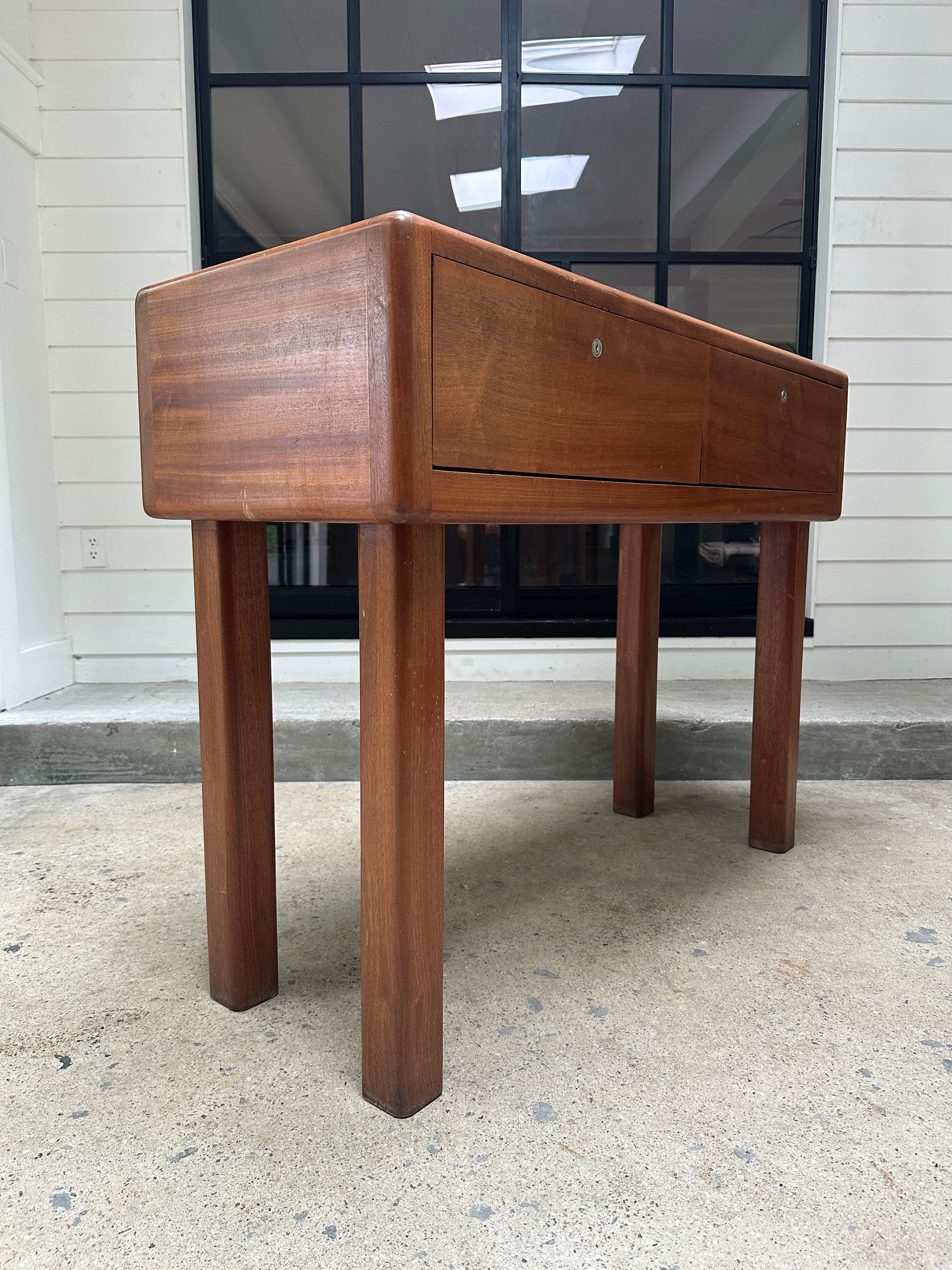 Glass Mid Century Modern Danish Teak showcase display