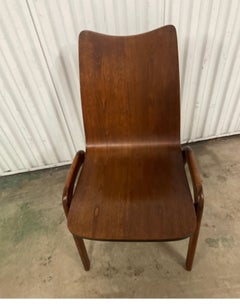 Mid Century Modern Danish Teak Side Chair, Vintage 20th Century Design