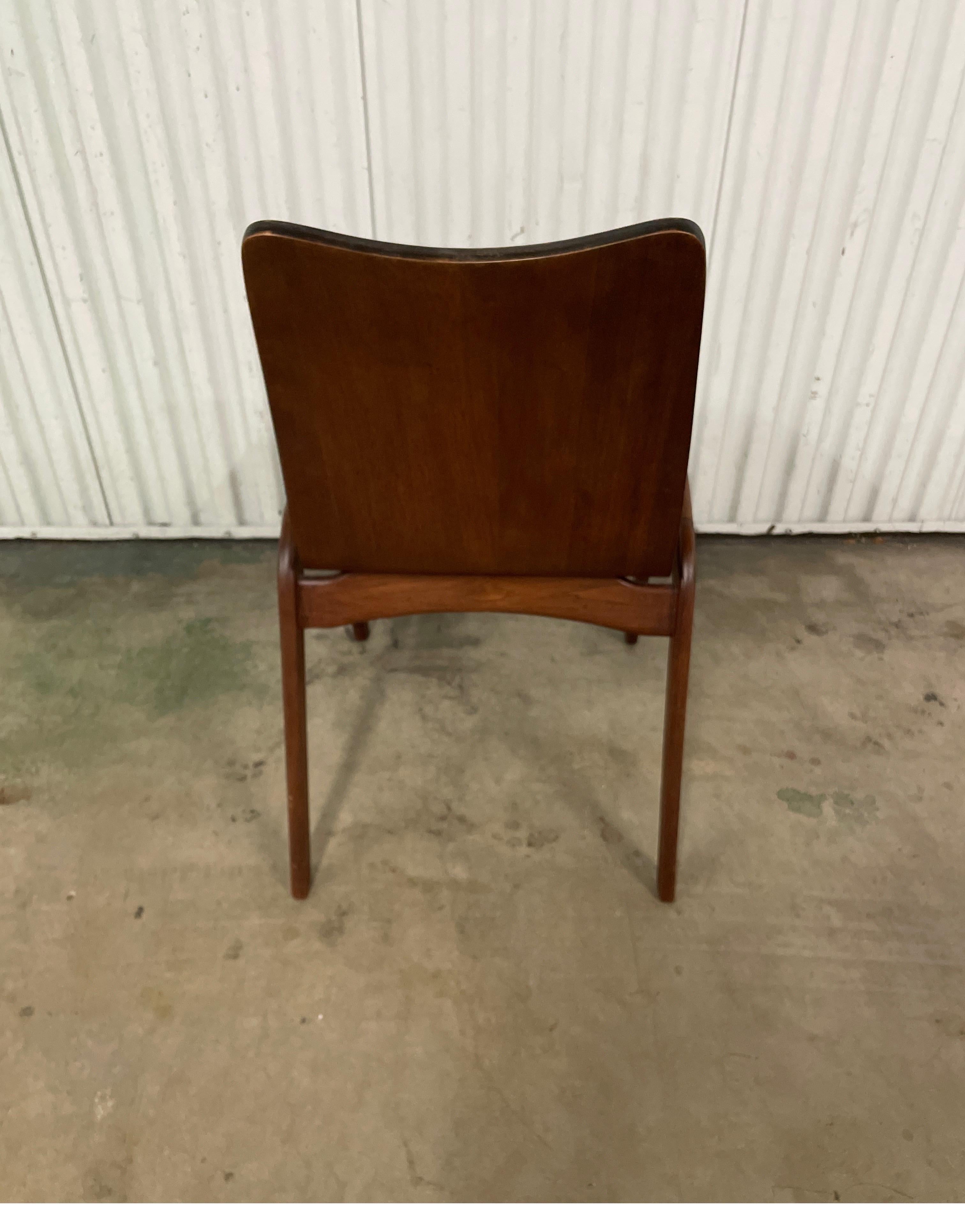 Mid Century Modern Danish Teak Side Chair In Good Condition For Sale In West Palm Beach, FL