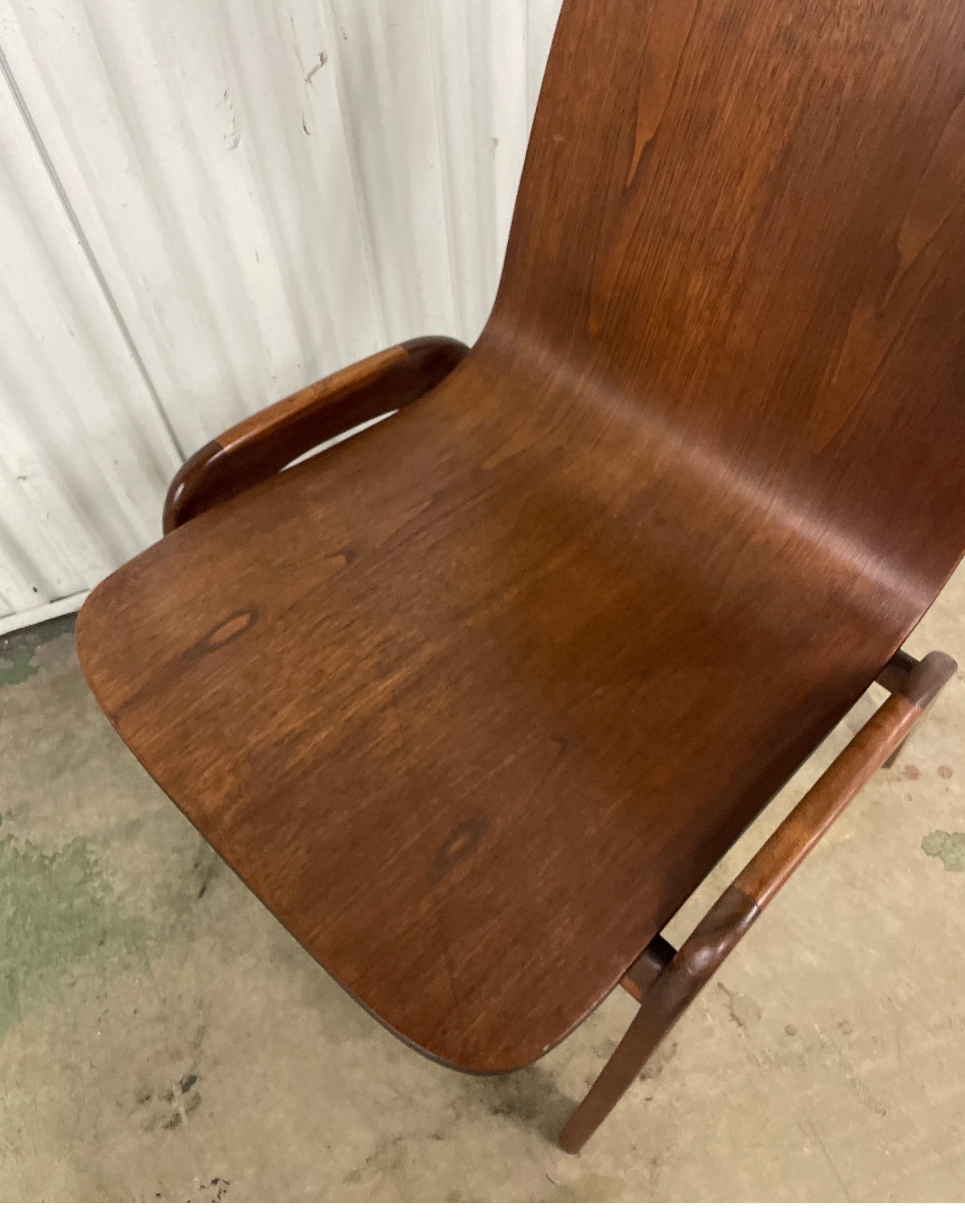 Mid Century Modern Danish Teak Side Chair (20. Jahrhundert) im Angebot