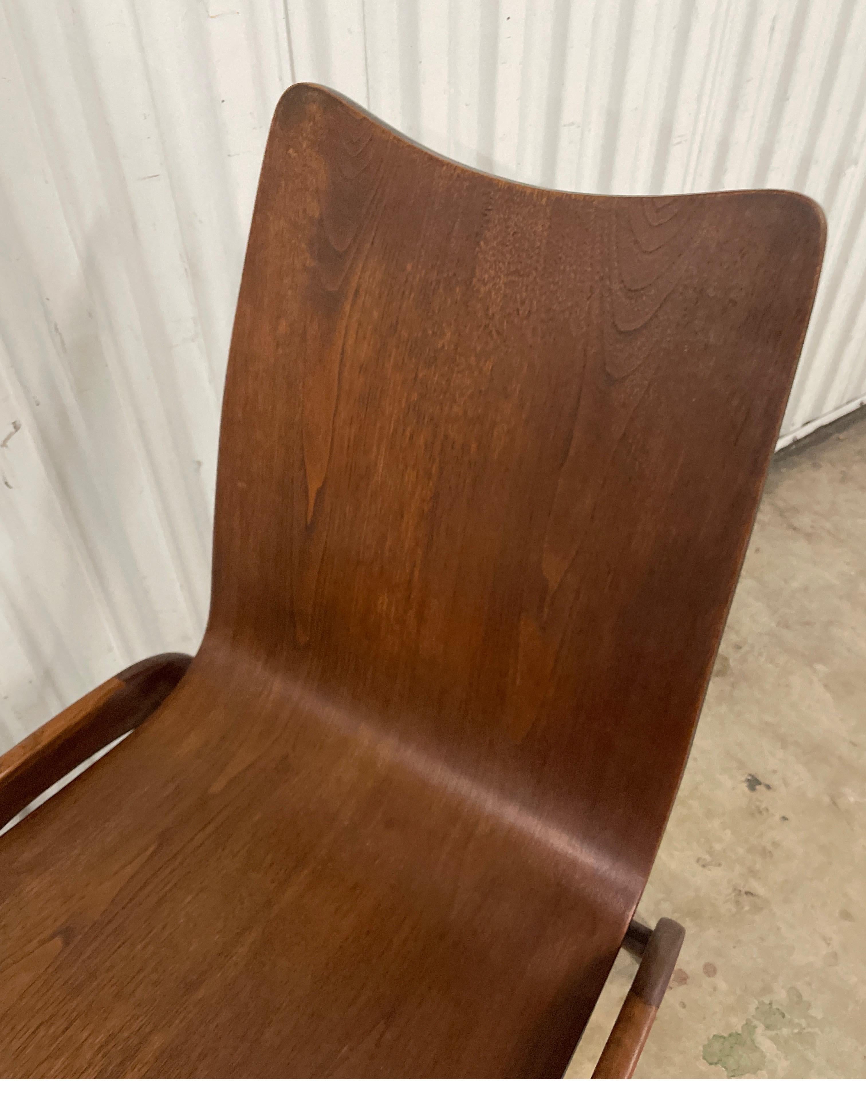 Mid Century Modern Danish Teak Side Chair For Sale 1