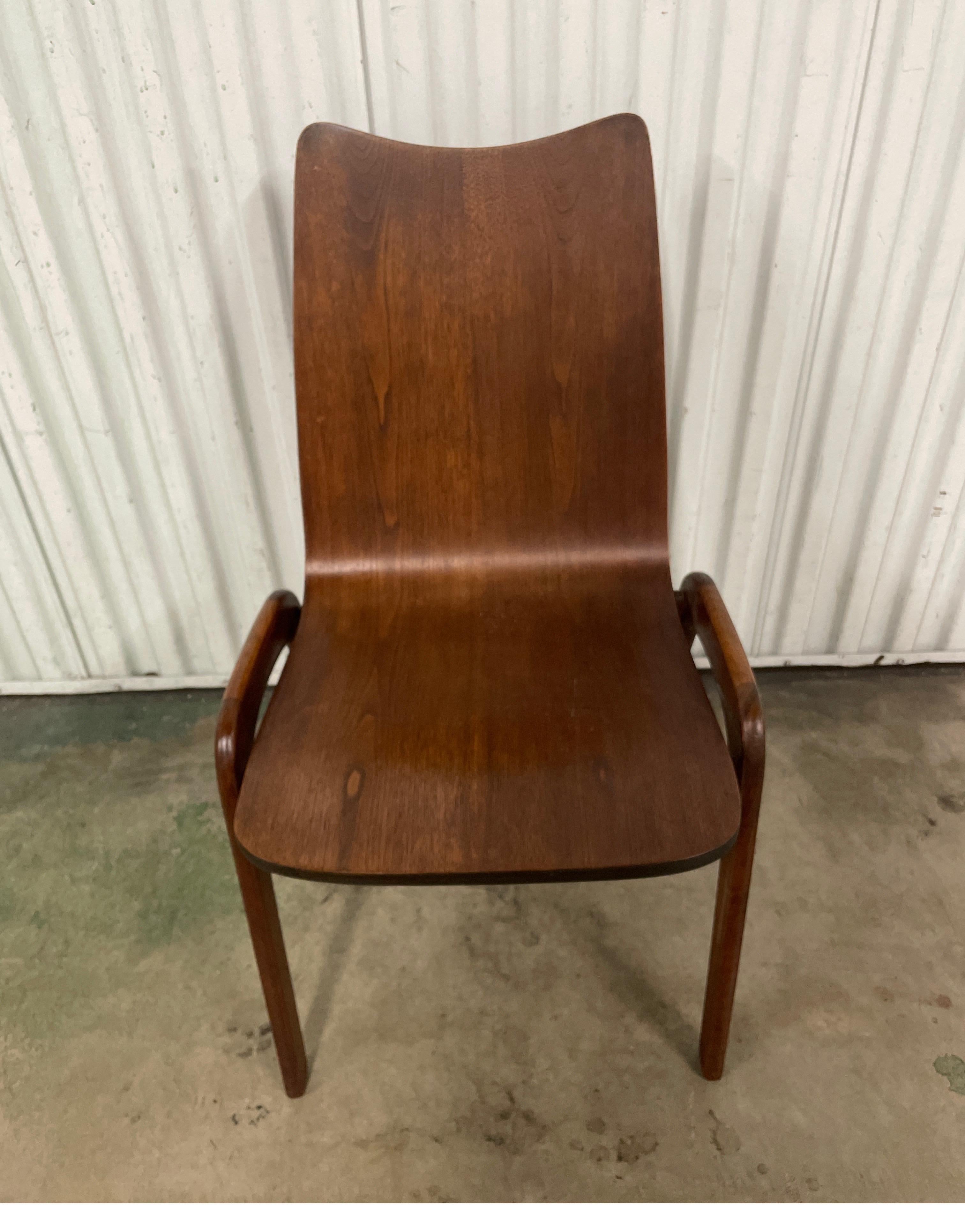 Mid Century Modern Danish Teak Side Chair For Sale 2