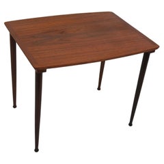 Mid Century Modern Danish Teak Side Table by Mobelintarsia