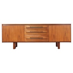 Mid Century Modern Danish Teak Sideboard Credenza Vintage Style