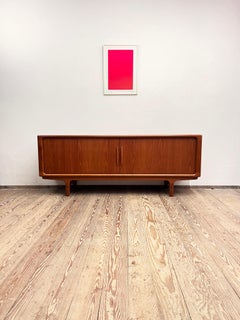 Mid-Century Modern Danish Teak Sideboard with Tambour Doors by Dyrlund, Denmark