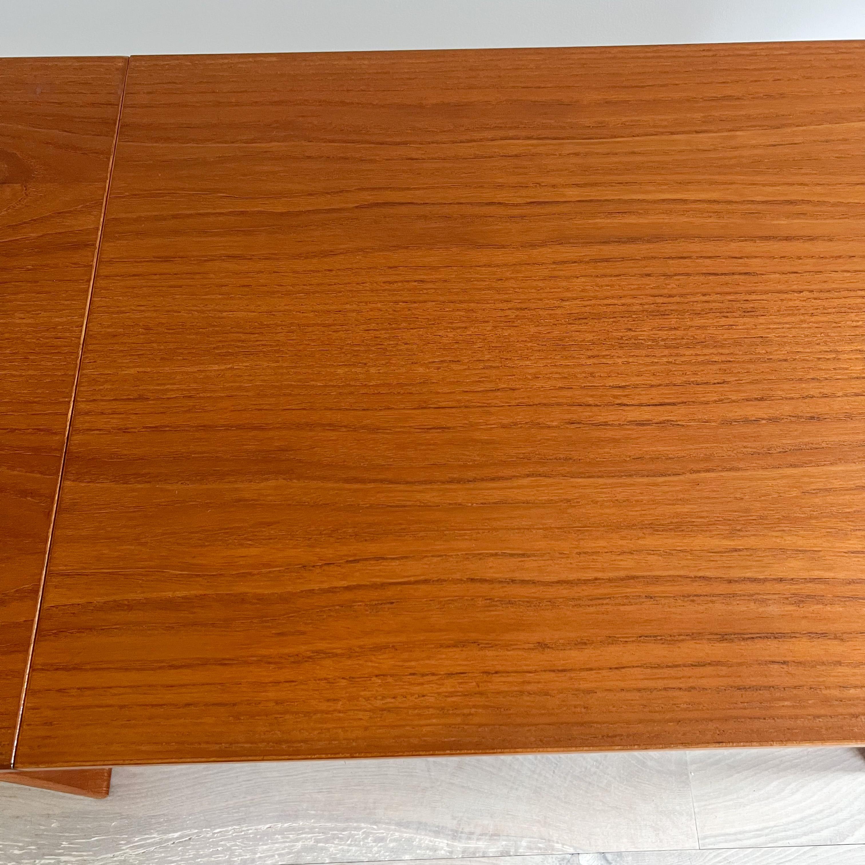 Mid Century Modern Danish Teak Sliding Top Desk by Vi-Ma Mobler 5