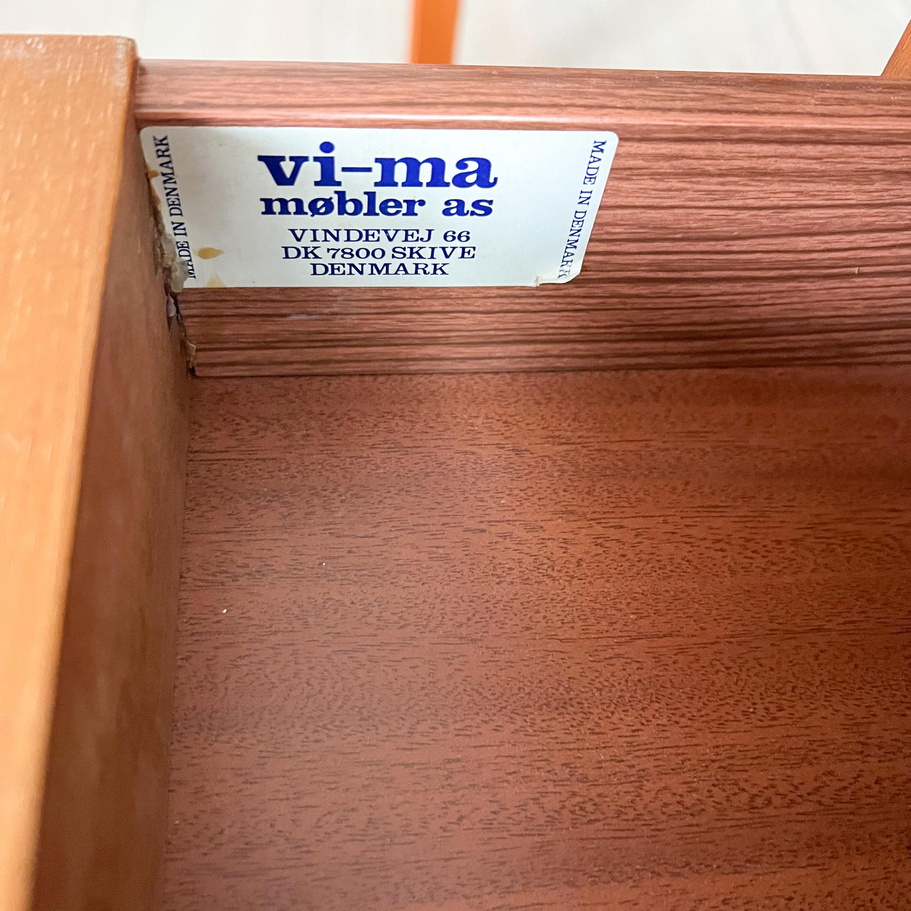 Mid-20th Century Mid Century Modern Danish Teak Sliding Top Desk by Vi-Ma Mobler