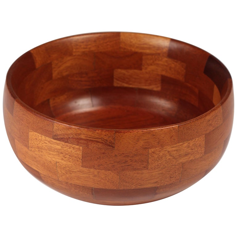 Bol en Teck Naturel – Taille Moyenne 20x7 cm Forme Authentique