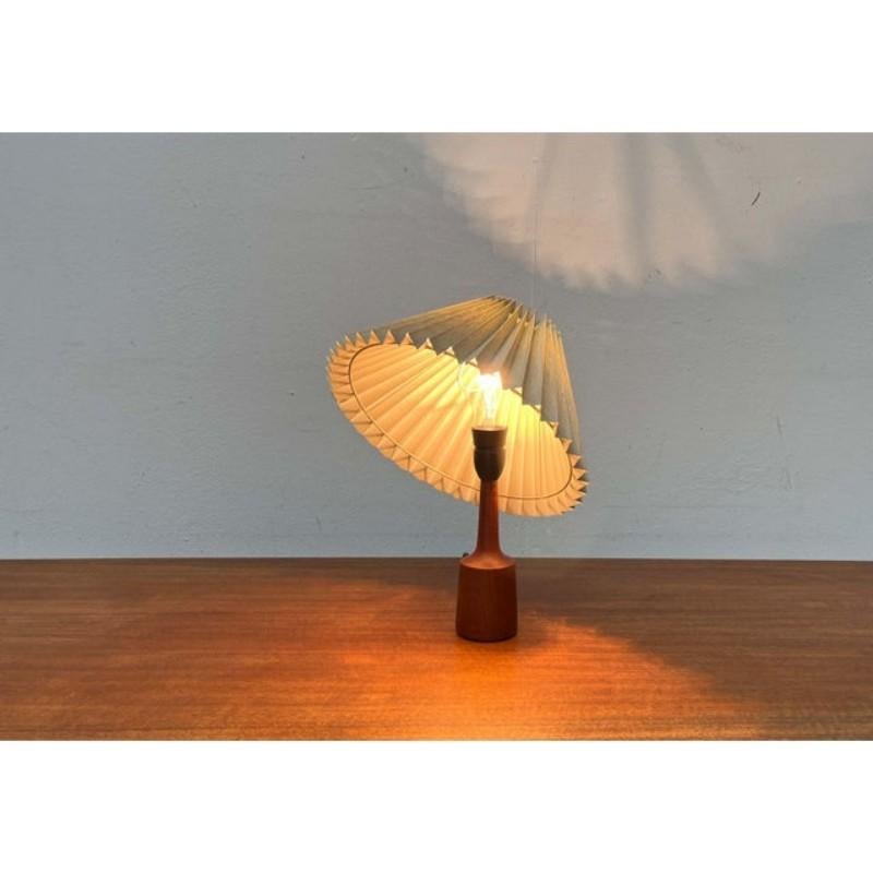 20th Century Mid-Century Modern Danish Teak Table Lamp, 1960s For Sale
