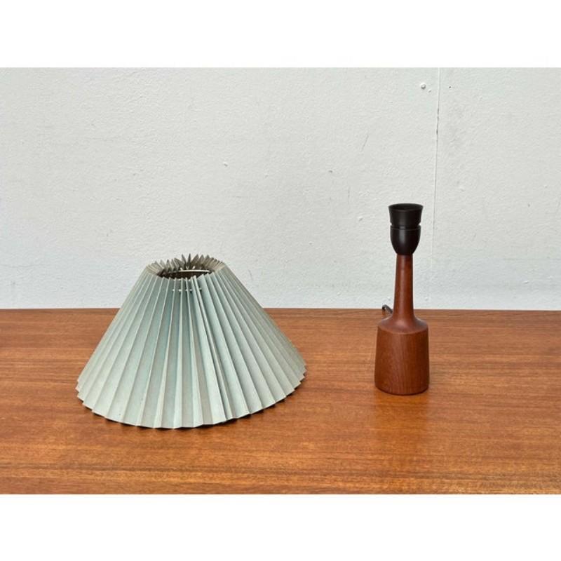 Mid-Century Modern Danish Teak Table Lamp, 1960s For Sale 4