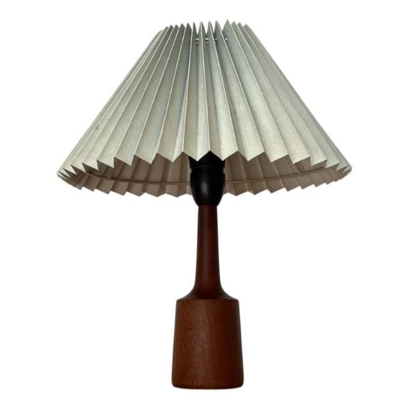 Mid-Century Modern Danish Teak Table Lamp, 1960s For Sale