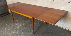 Mid-Century Modern Danish Teak Table with Leaves Attr. Hans Wegner