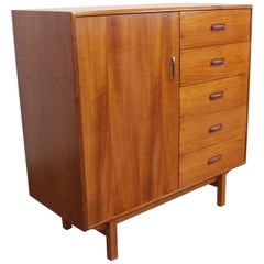 Mid-Century Modern Danish Teak Tall Gentlman's Chest/Dresser