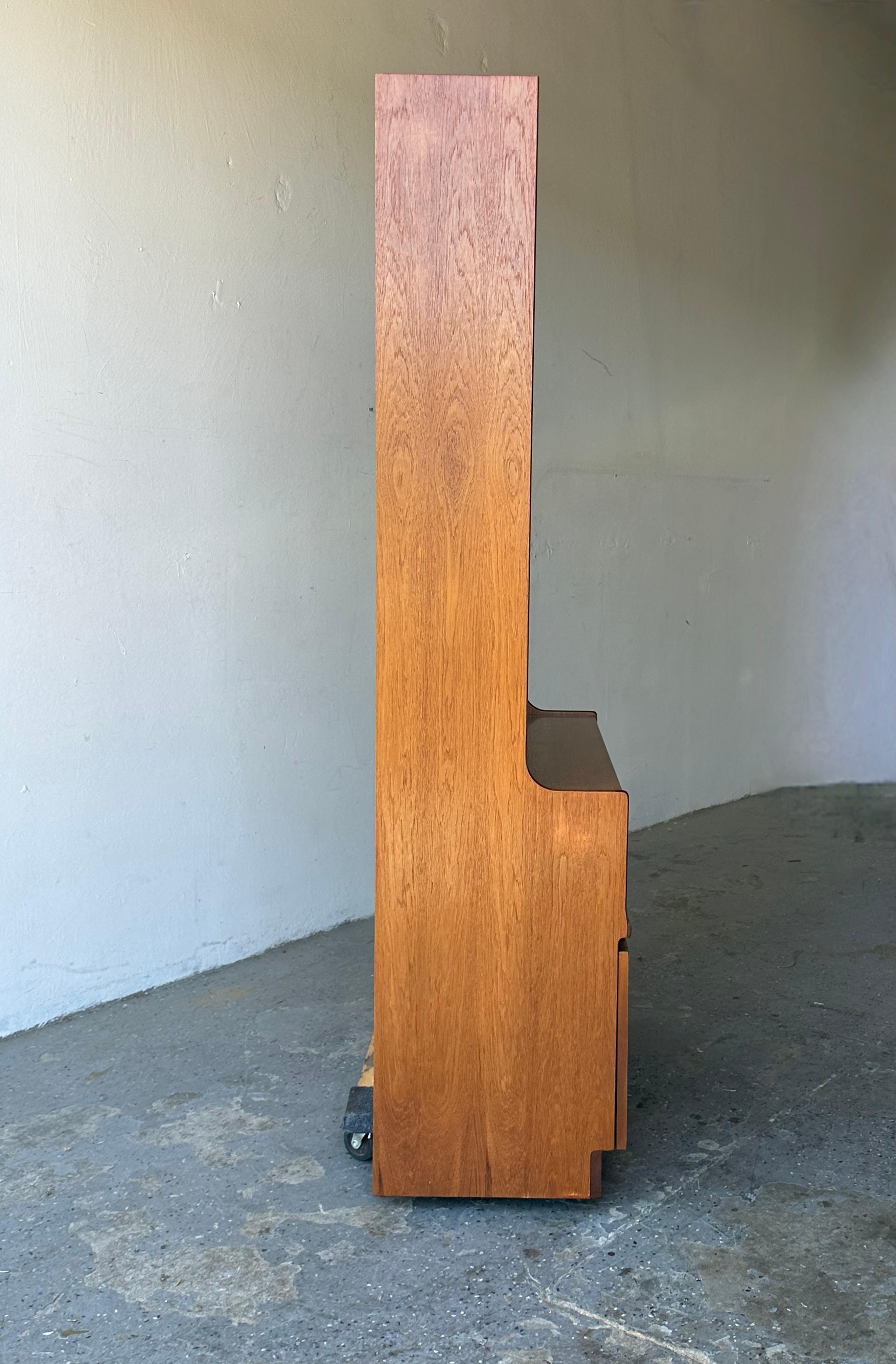 Mid-Century Modern Danish Teak Wall Unit,  Bookcase , Hutch by Nathan Furniture 2