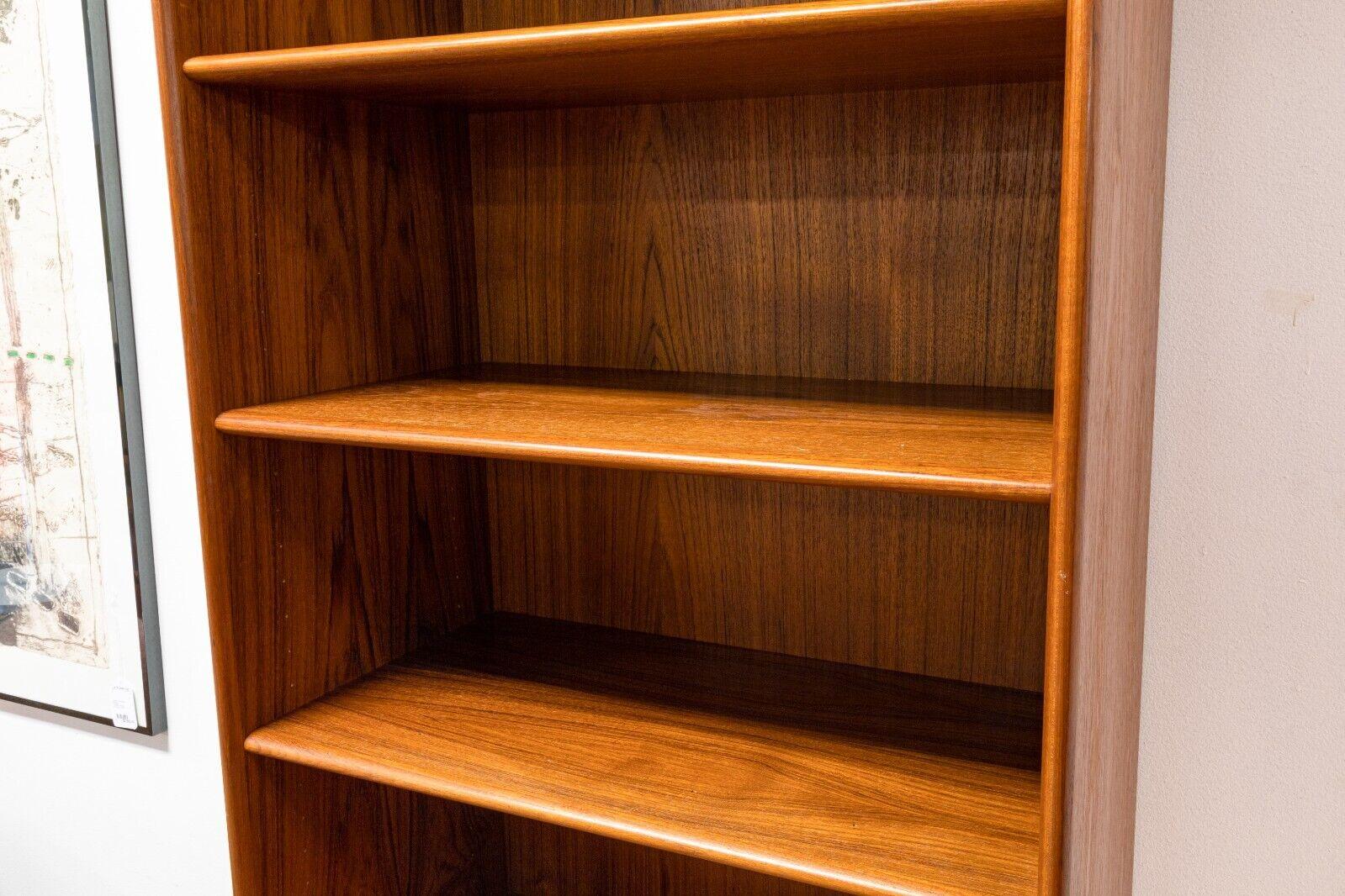 20th Century Mid Century Modern Danish Teak Wood Bookshelf
