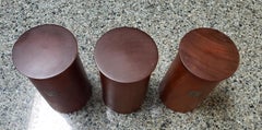 Mid-Century Modern Danish Teak Wood Kitchen Containers by Ole Hansen for P. Bros