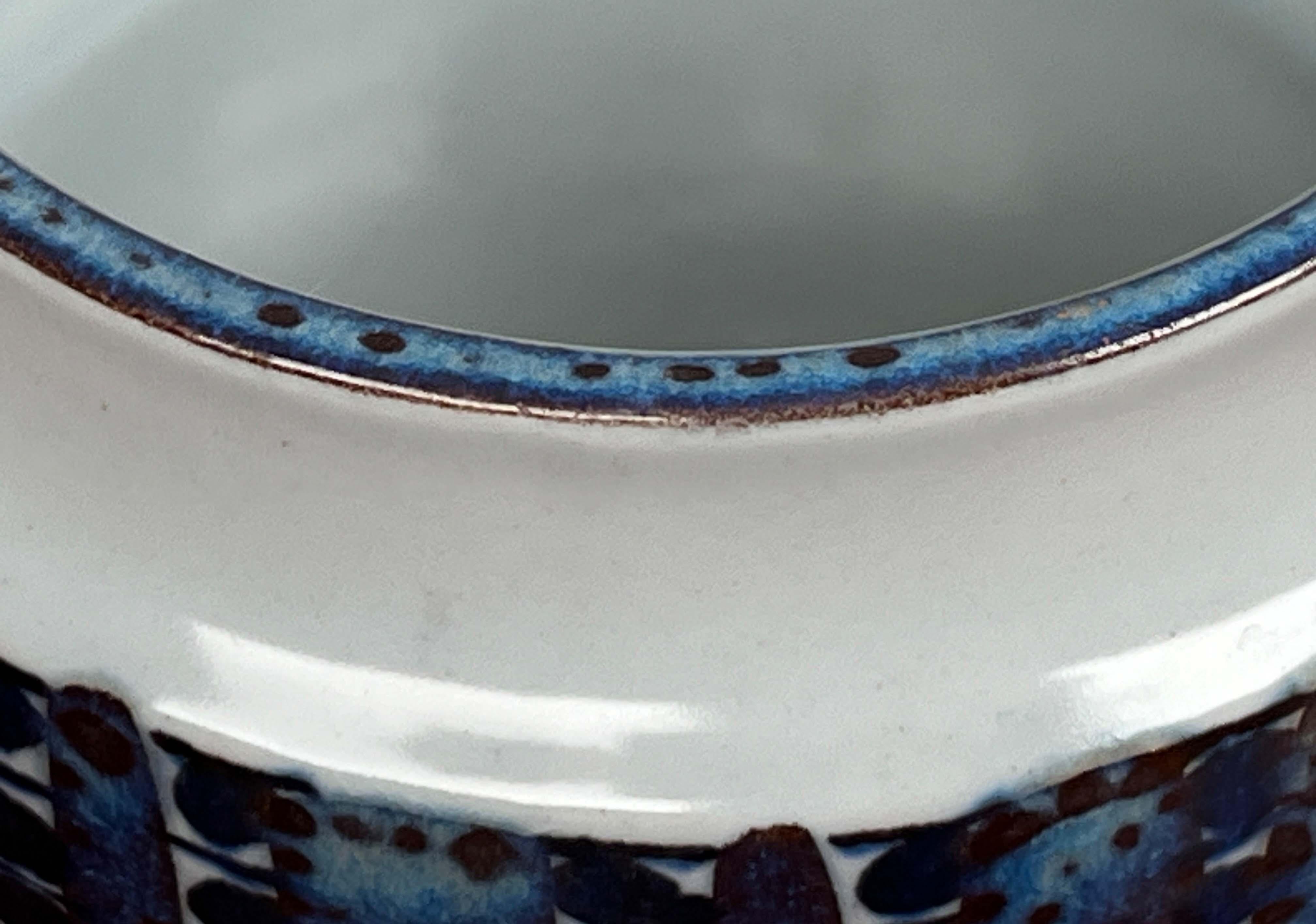 Cuenco Tenera Danés Moderno de Mitad de Siglo con Tapa Aluminia Royal Copenhagen, Años 60 en venta 4