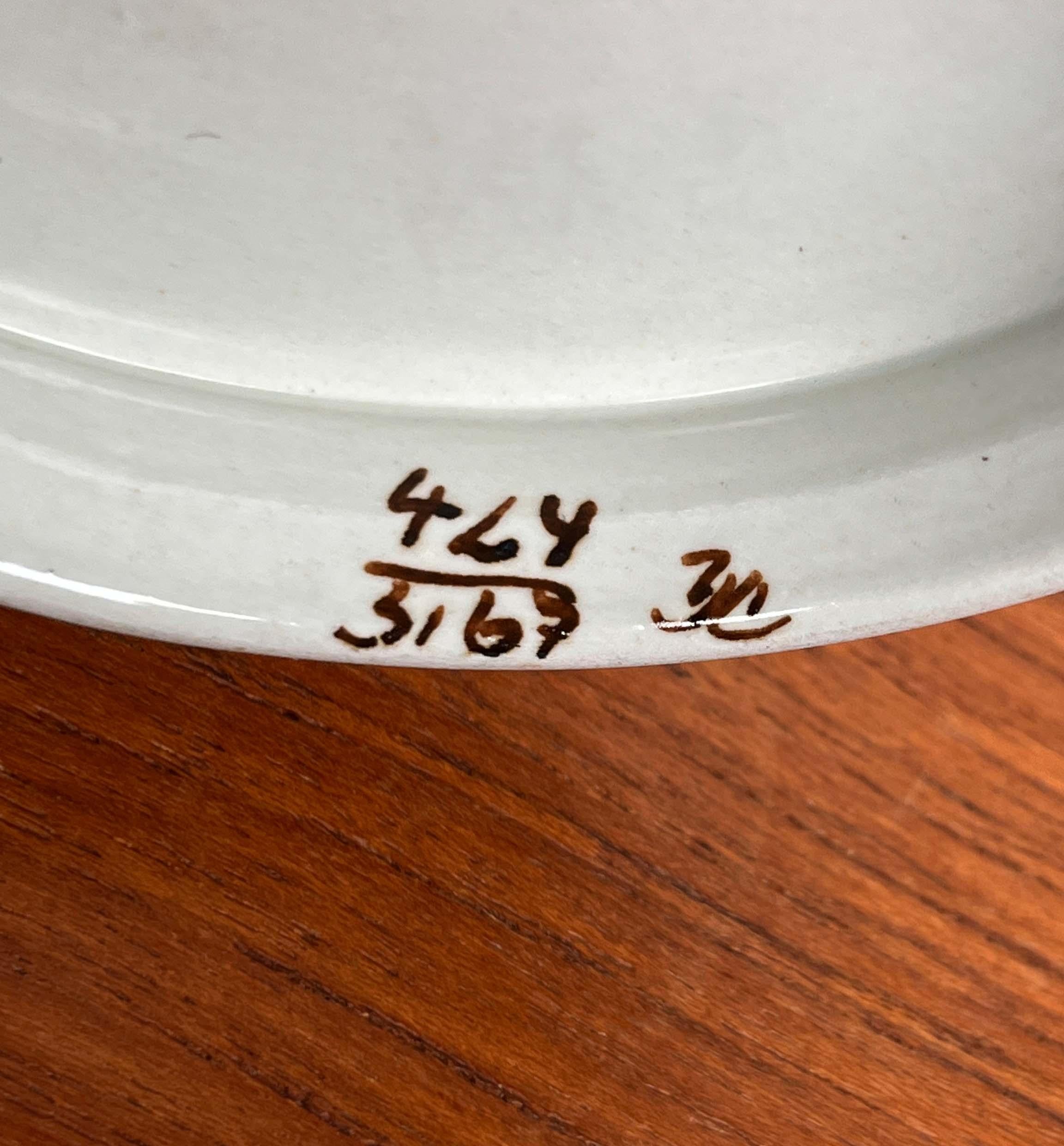 Cuenco Tenera Danés Moderno de Mitad de Siglo con Tapa Aluminia Royal Copenhagen, Años 60 en venta 14