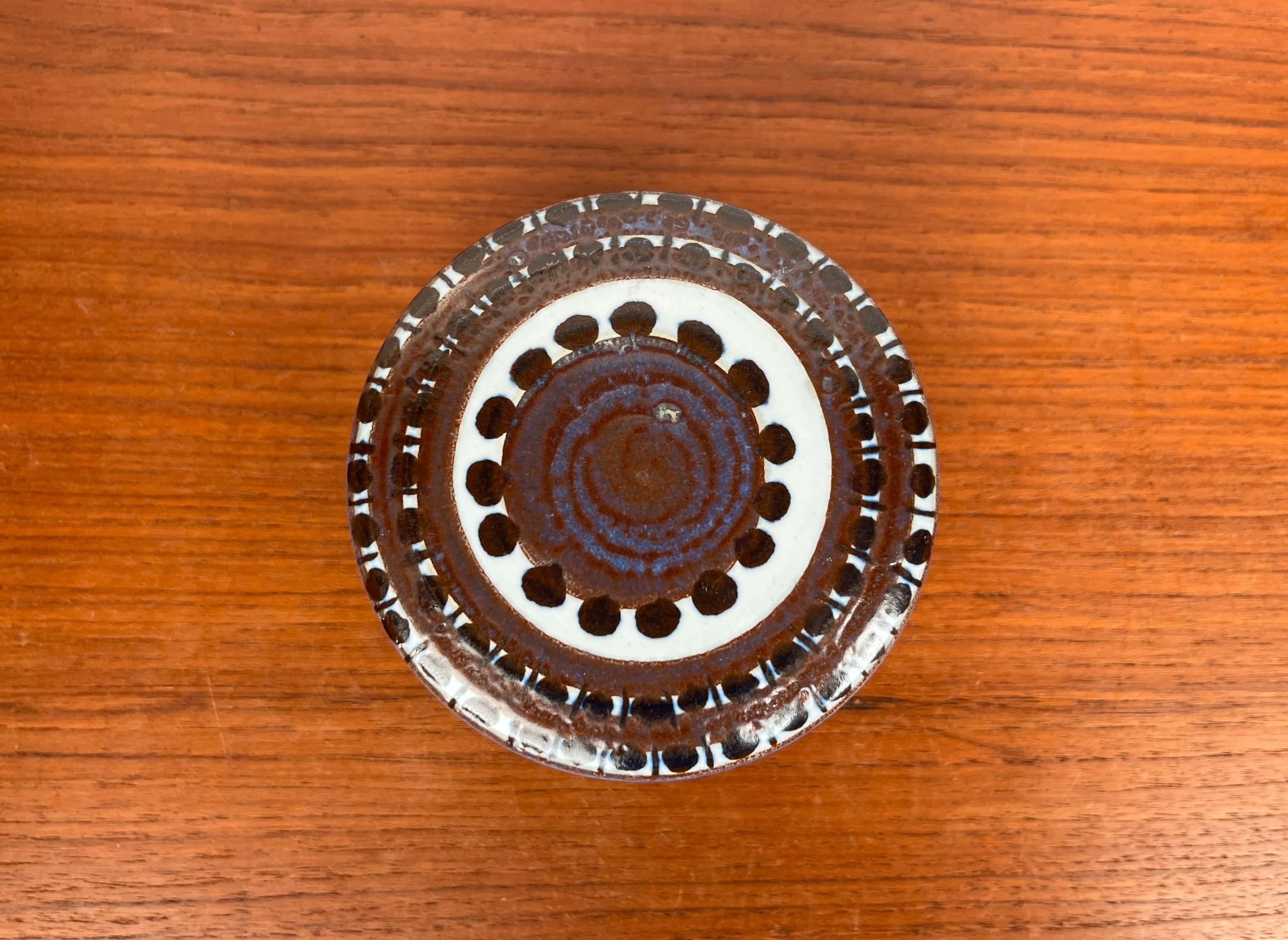 Cuenco Tenera Danés Moderno de Mitad de Siglo con Tapa Aluminia Royal Copenhagen, Años 60 en venta 2