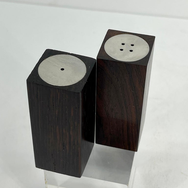 MidCentury Modern Danish Wood Salt and Pepper Shaker Set By A H Denmark For Sale at 1stDibs