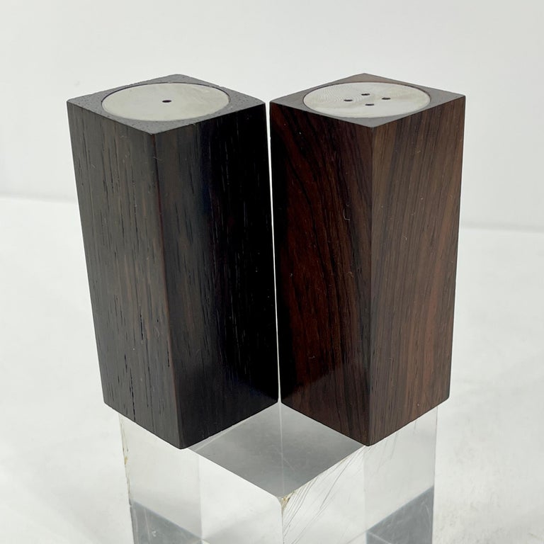 MidCentury Modern Danish Wood Salt and Pepper Shaker Set By A H