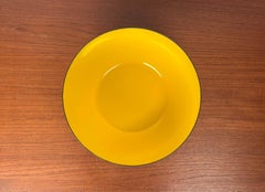 Mid-Century Modern Danish Yellow Enamel Bowl, 1960s