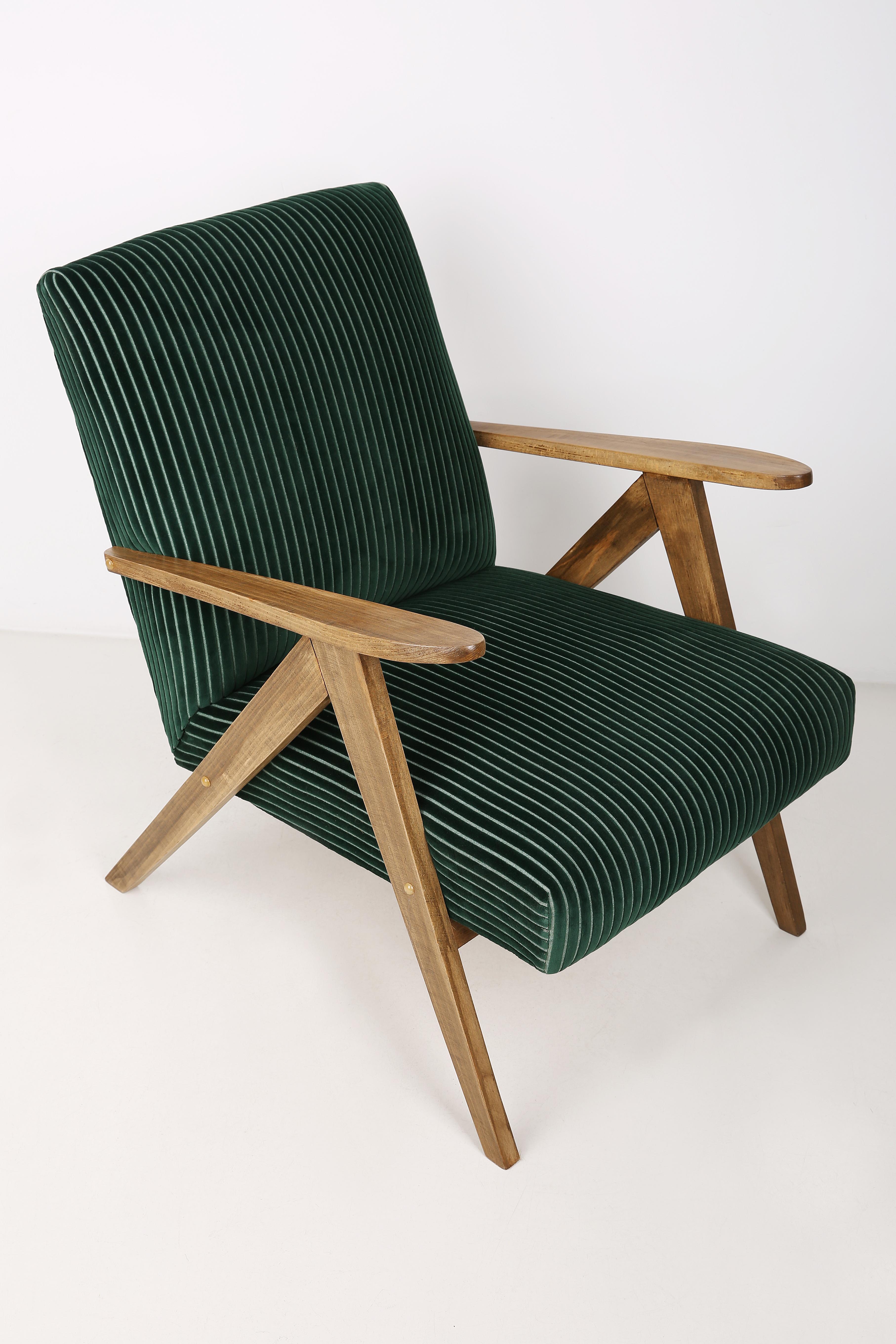green mid century modern chair