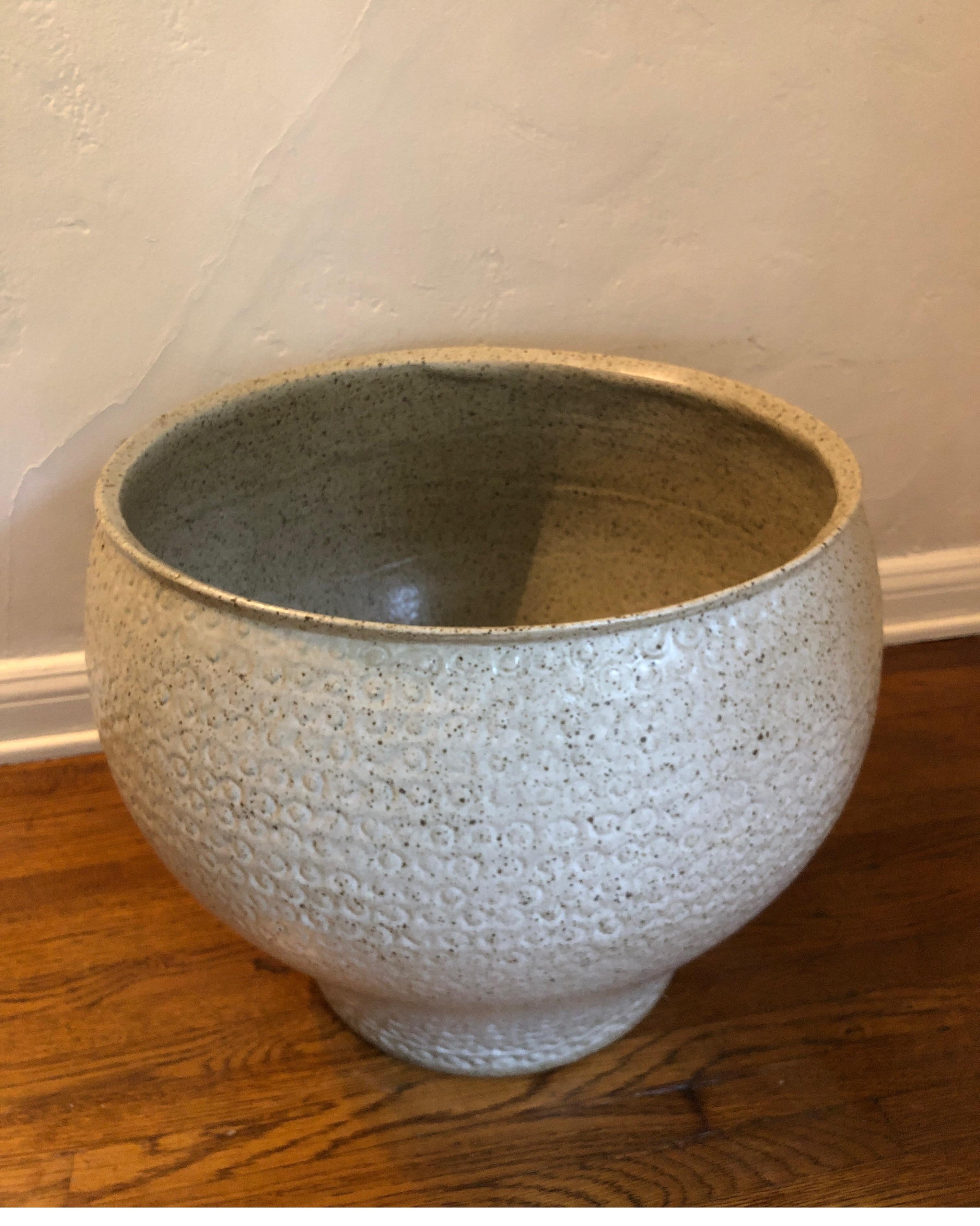 Mid-Century Modern, American Cheerio planter by David Cressey for Architectural Pottery, 1960
Measures: 18.5” D x 15.5 H.