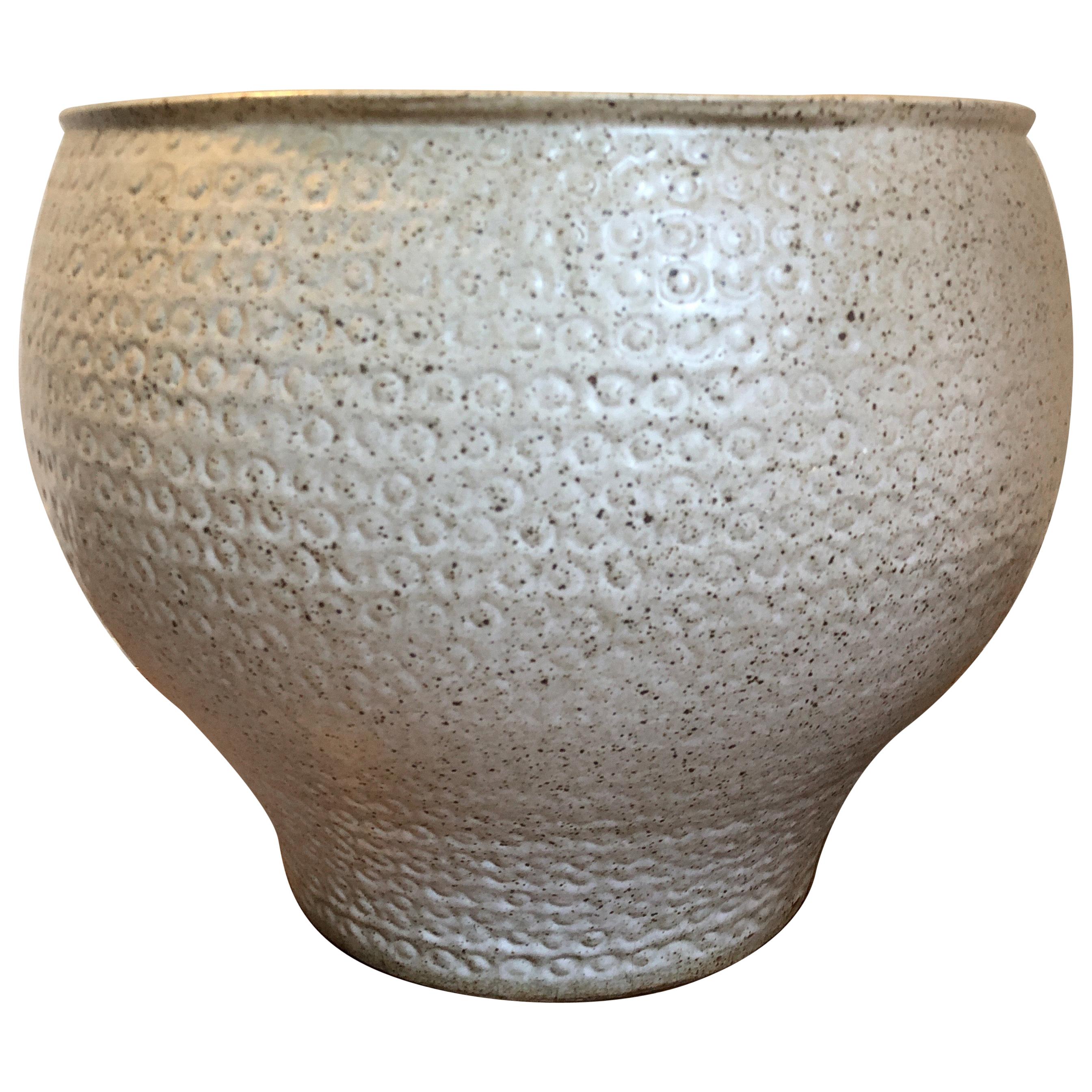 Mid-Century Modern David Cressey “Cheerio Vessel” Ceramic Planter, Glazed