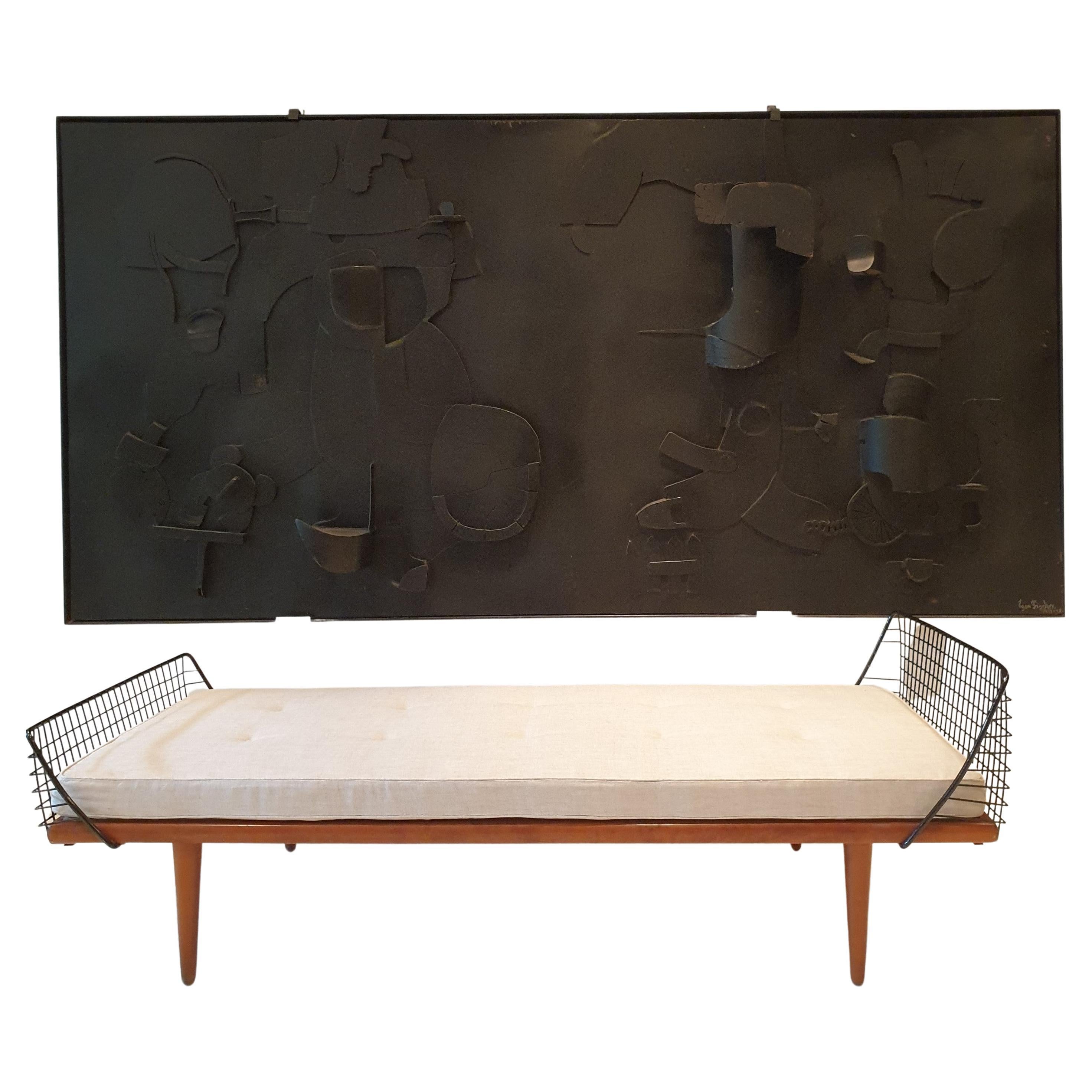 Mid Century Modern daybed by NK Verkstader Nykoping, Sweden For Sale