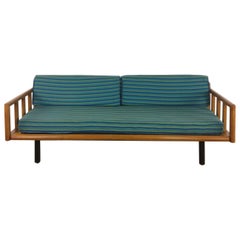 Mid Century Modern Daybed Sofa with Walnut Frame