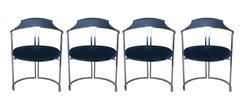 Mid-Century Modern Daystrom Dining Chairs and Table with White Melamine Top