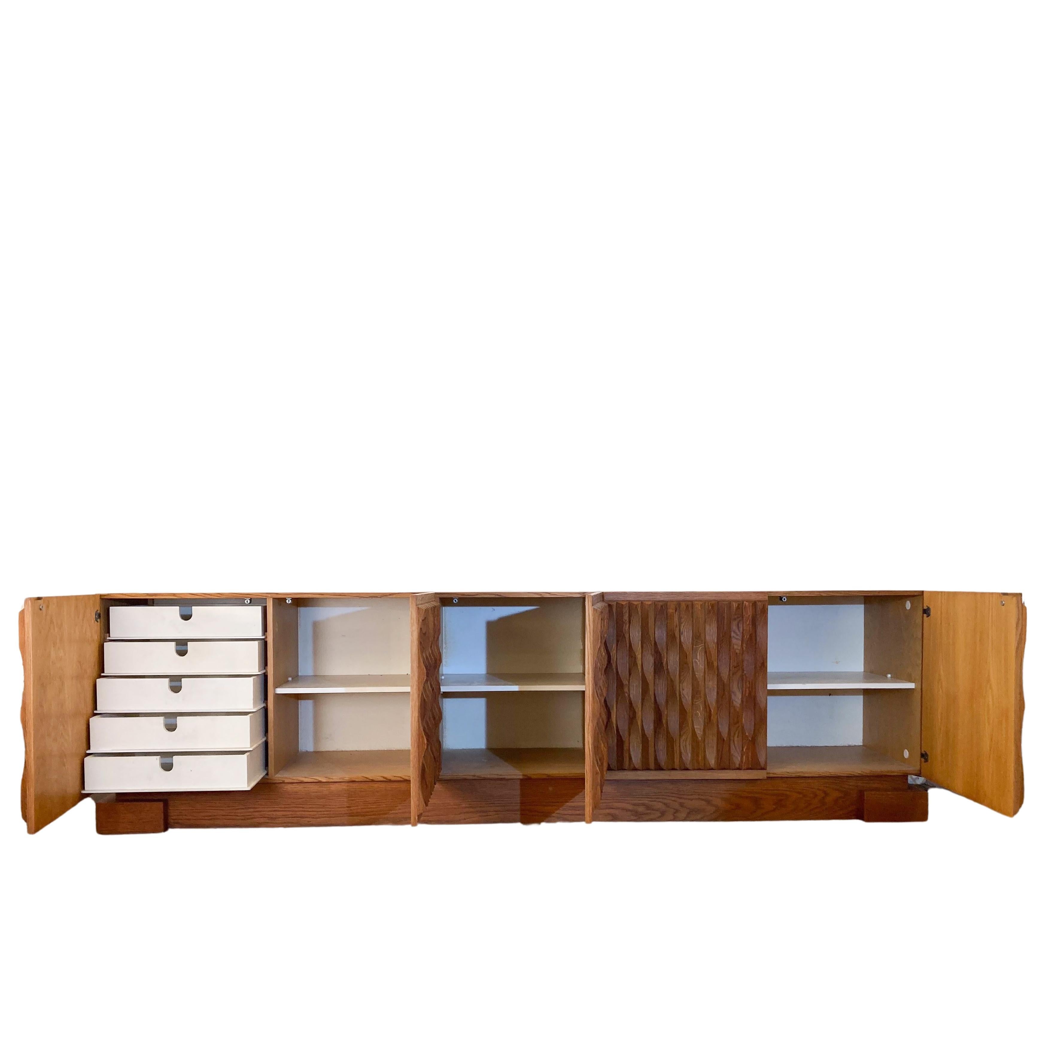 Wood Mid-Century Modern De Coene Sideboard, Belgium, 1970s  For Sale